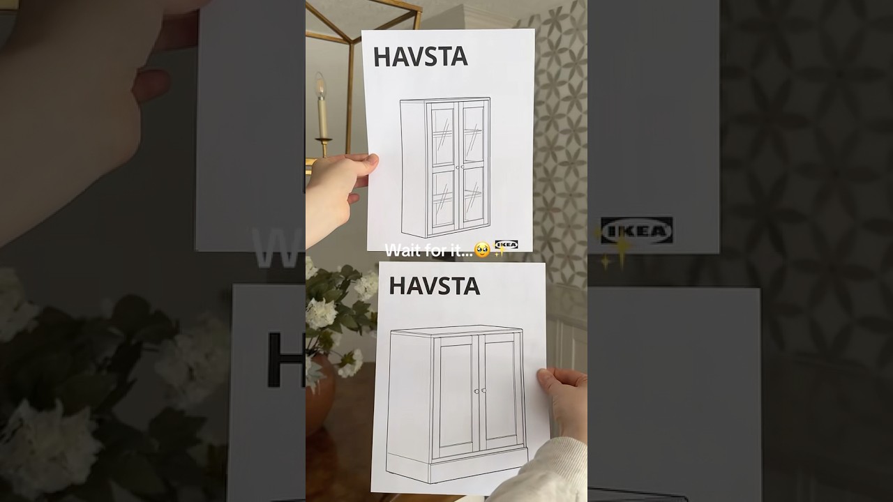 I can&rsquo;t believe this DIY built-in started with the IKEA Havsta bookcases! The results are stunning!