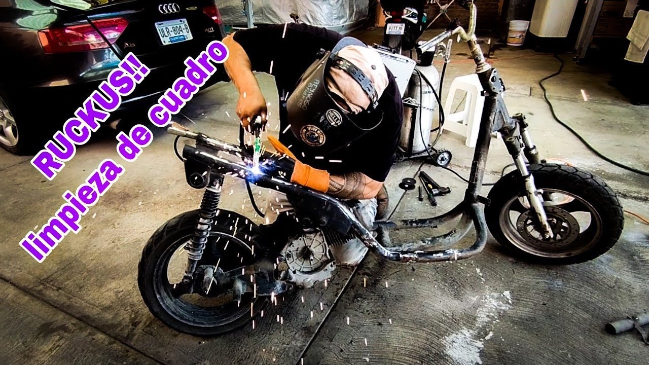 Fabricando una motoneta Ruckus parte 2. cuadro y tanque de gasolina