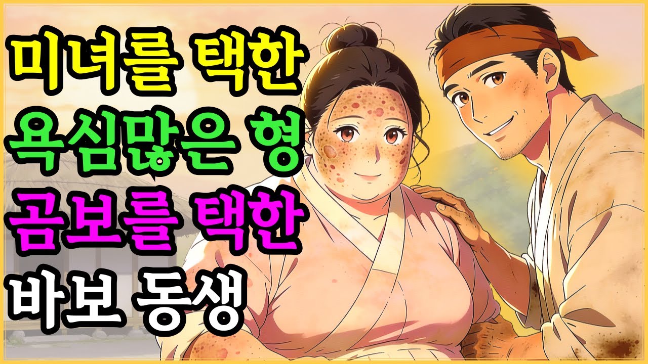 형은 부자 미인과, 동생은 곰보라 불린 여인과 혼인? 석 달 후 두 형제의 운명이 완전히 뒤바뀐 충격적인 이유 | 야담 옛날이야기 오디오북 수면동화 전설 민담