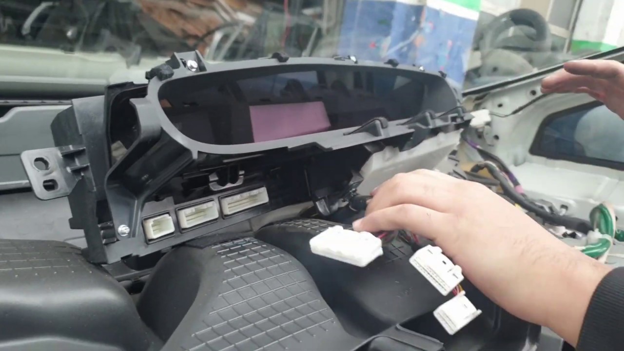 How to Fix 2014 Toyota Prius Gen 3 Hybrid Digital Speedometer Replacement by removing Top Dashboard