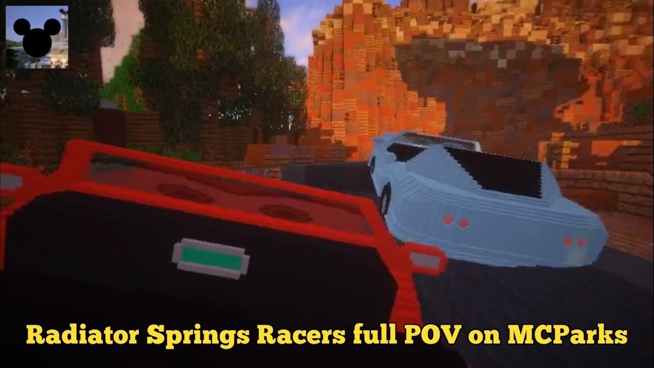 Full Radiator Springs Racers POV ride through on MCParks