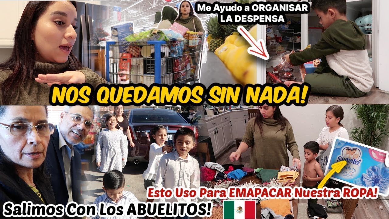 Nos QUEDAMOS SIN NADA!😩| Lo llenamos ￼hasta arriba😅 🛒| Salimos con los ABUELITOS❤️
