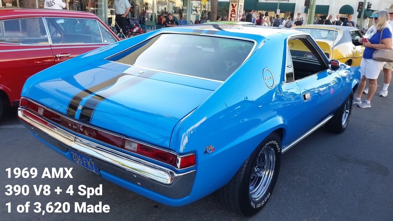 1969 AMC AMX 390 V8 X Code 315hp 425 Torque 4 Speed 1 of 3,620 Made in 69 Featured Car of the Day