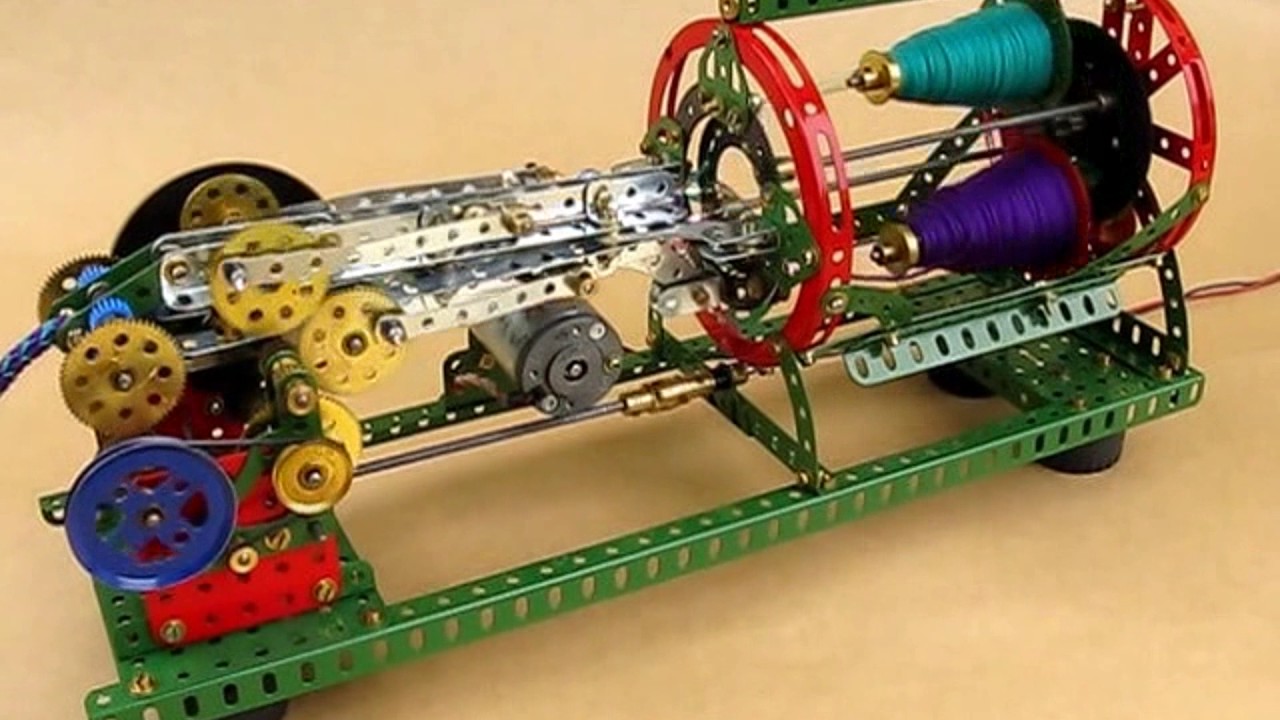 Horizontal Two-yarn Meccano French Knitting Machine