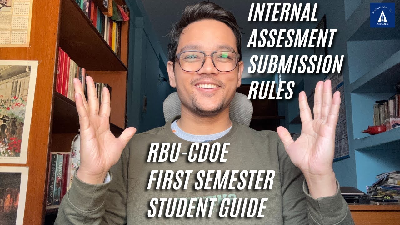 RBU CDOE First Semester Student Guide | How to submit Internal Assessment (I.A.)? #RBUCDOE