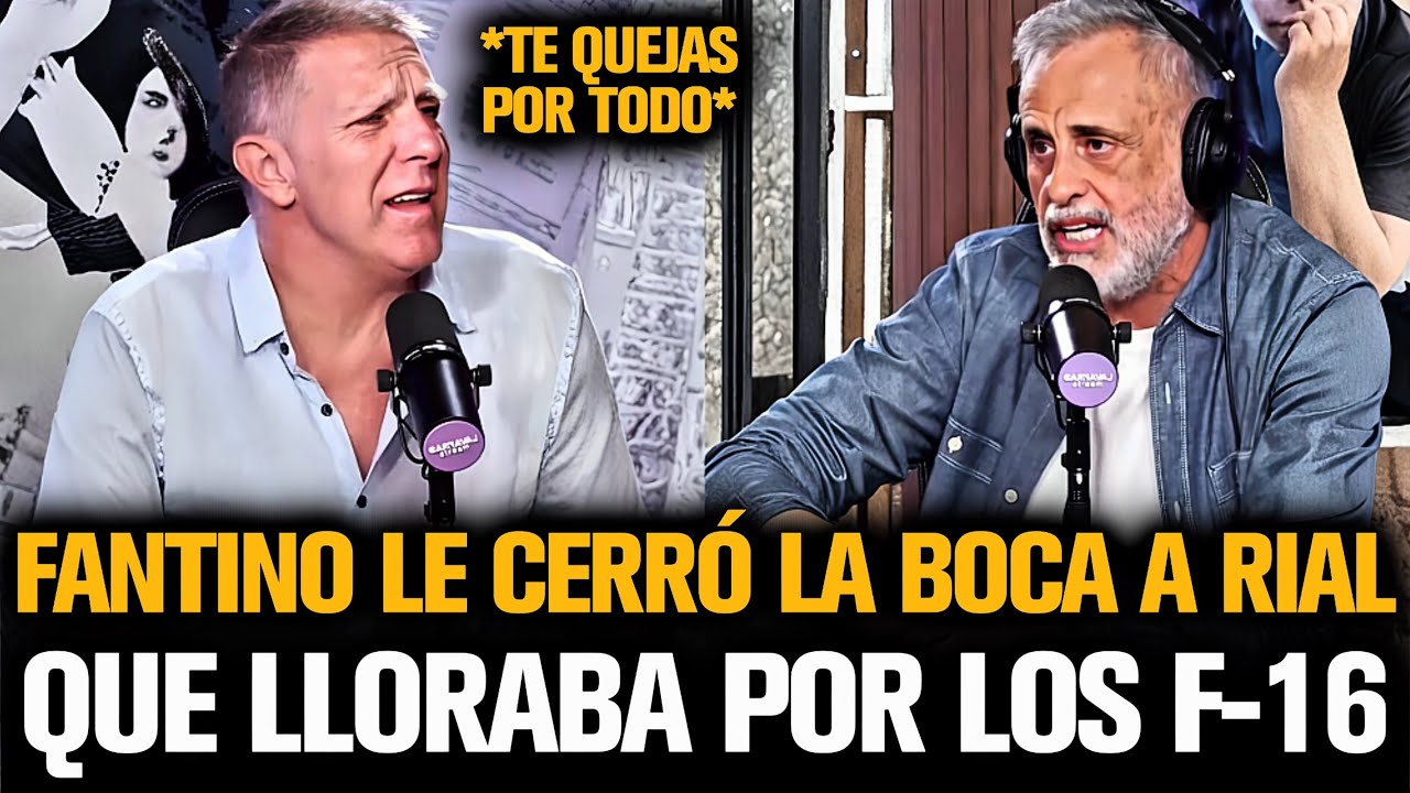 FANTINO LE CERRÓ LA BOCA A RIAL QUE LLORABA POR LOS F-16 CON MILEI