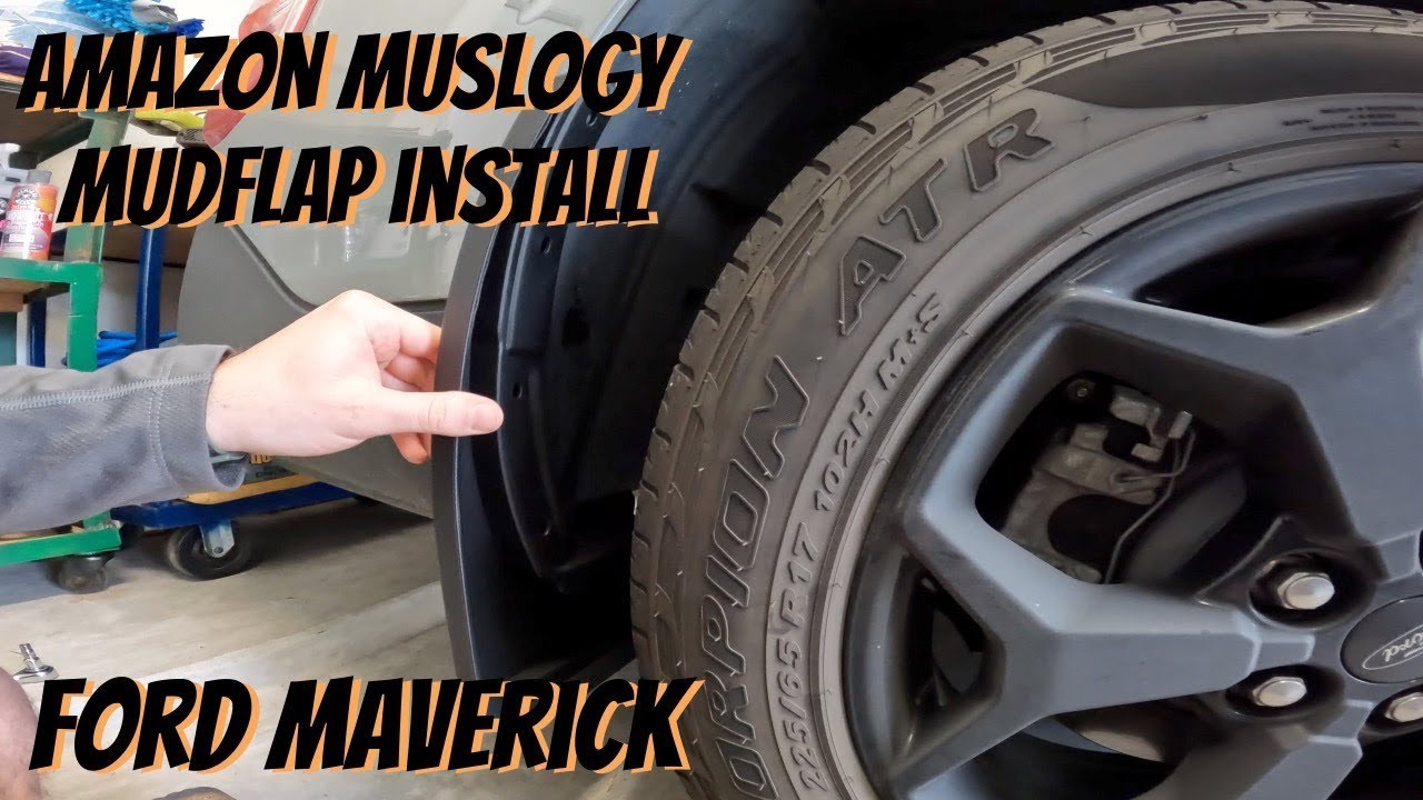 Ford Maverick: Amazon Muslogy Mud Flap Install #fordmaverick #muslogy