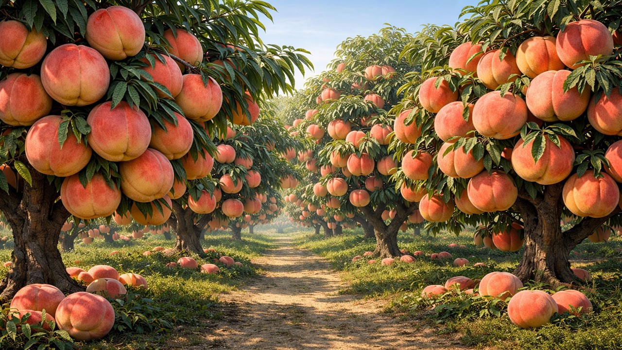 From Branch to Can: The Expert Growing & Processing of Sunburst Freestone Rosy Peaches