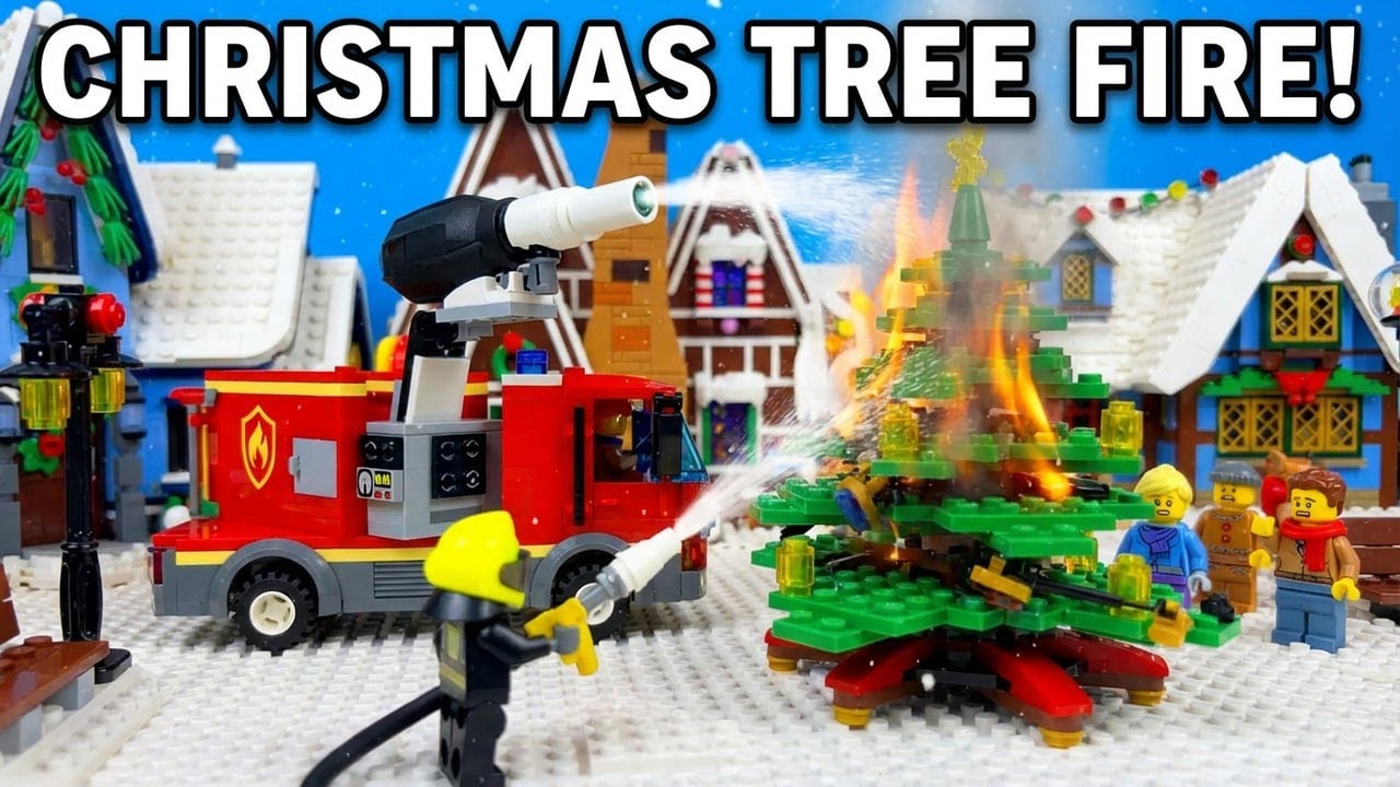 Świąteczna wioska ożywa | Budowa LEGO w 4K