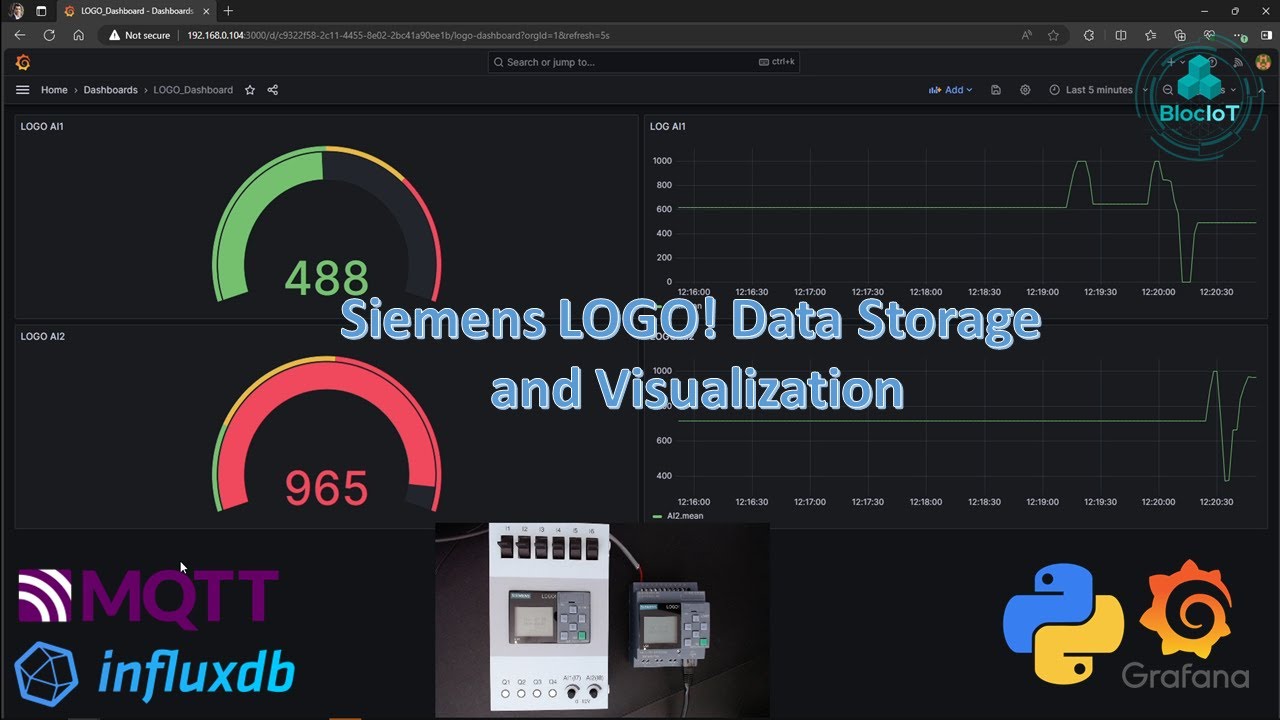 34. Абсолютная автоматизация машин: Siemens LOGO! с интеграцией MQTT, InfluxDB и Grafana