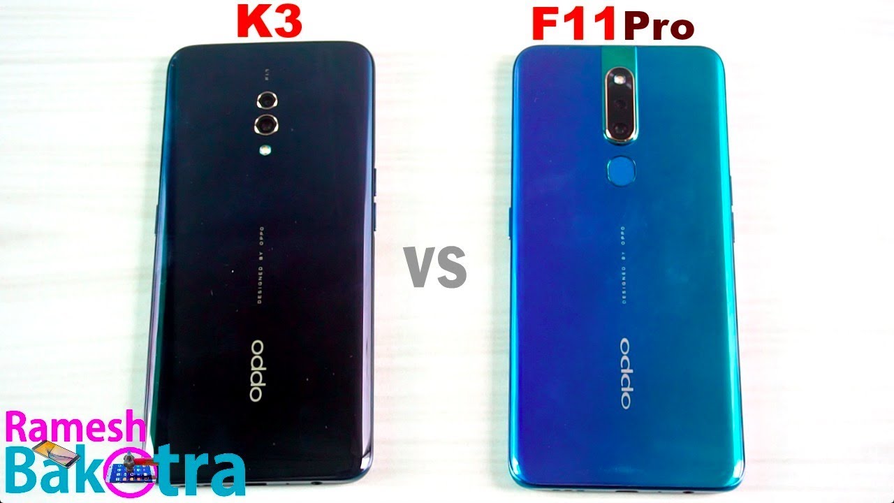 Oppo K3 vs Oppo F11 Pro SpeedTest and Camera Comparison