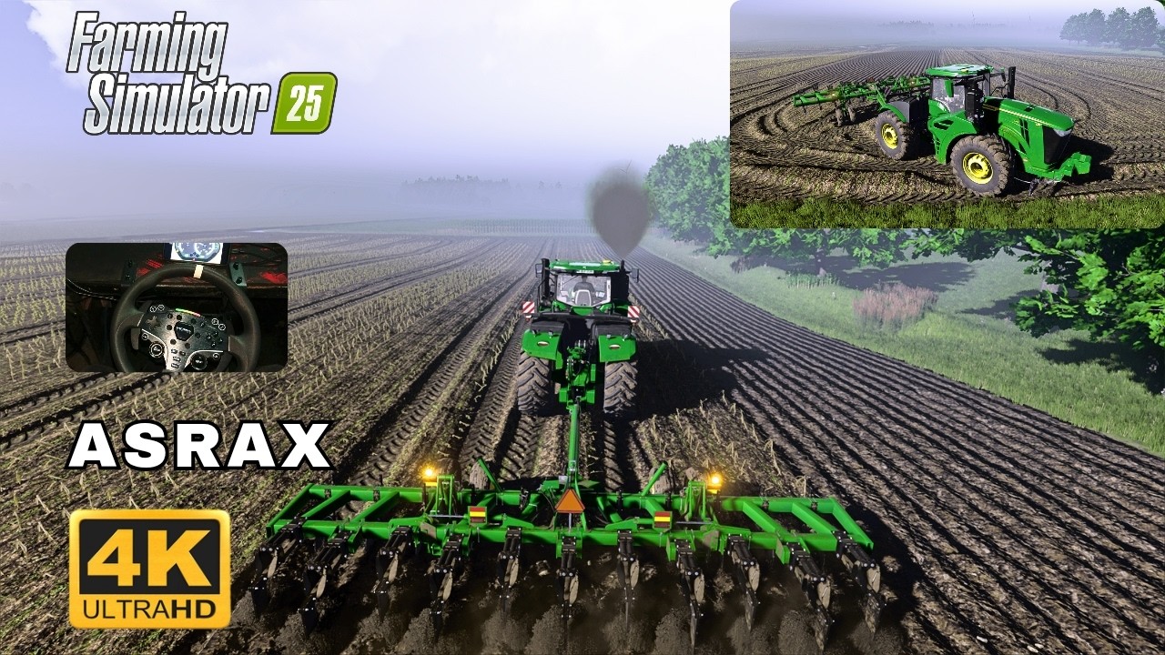 FS 25 Ultra realistic  Deep Cultivation | John Deere 9R 440 | Schwesing Banhof (fs25 reshade)