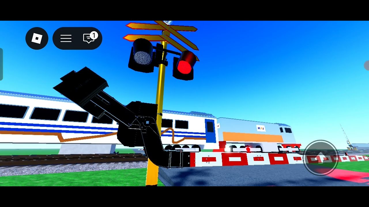 UNIK!!!!!! Perlintasan kereta api Jalan Ki hajar Dewantara (fiksi) JPL 34 #kai #games #roblox 
