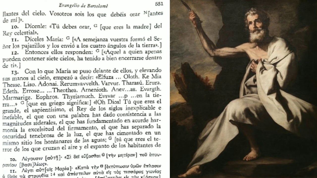 Evangelio apócrifo de Bartolomé capítulo 2 y 3