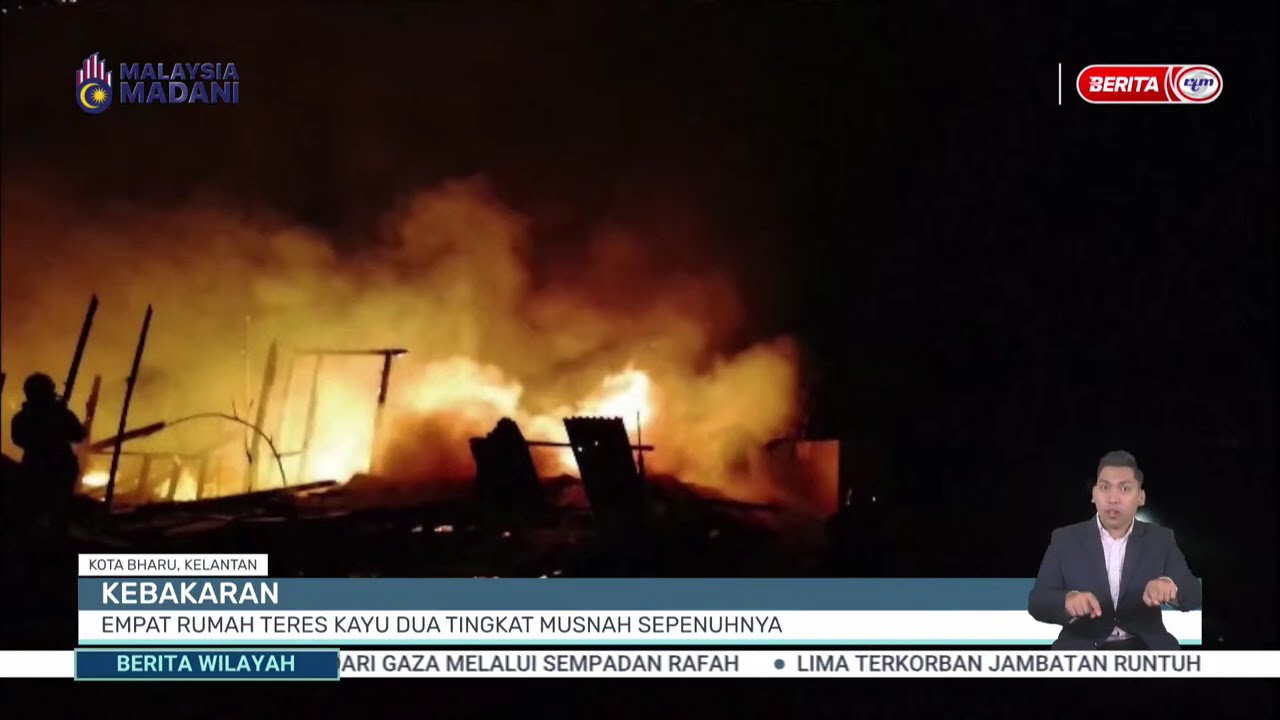 1 FEB 2026 - BERITA WILAYAH- KEBAKARAN EMPAT RUMAH TERES KAYU DUA TINGKAT MUSNAH SEPENUHNYA