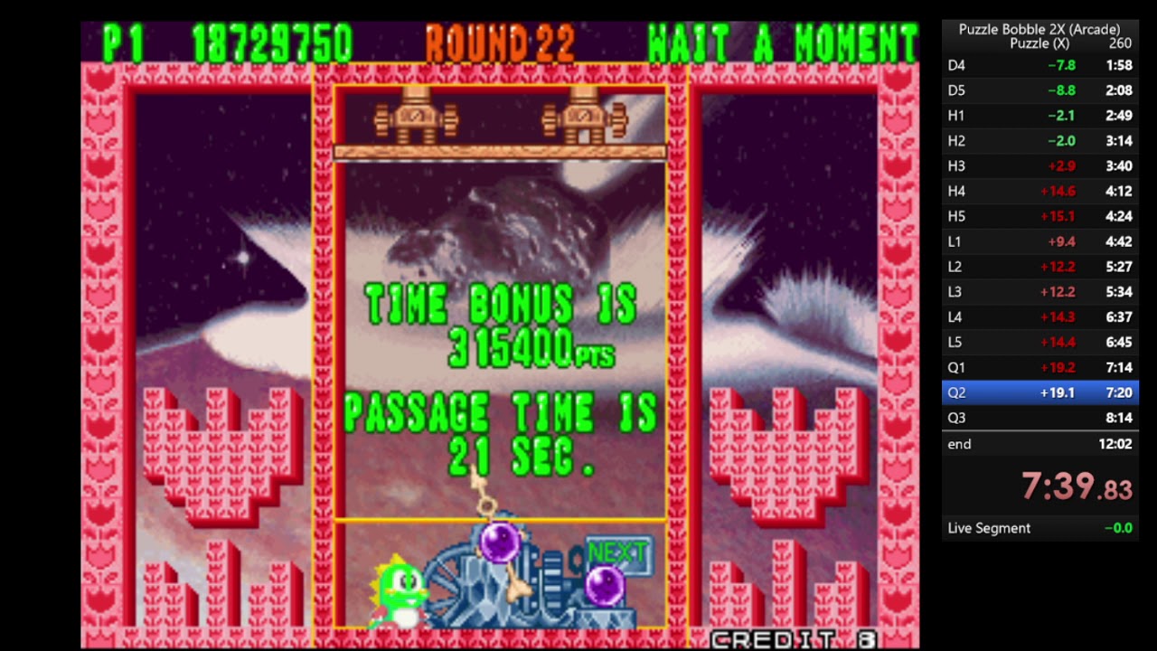 Puzzle Bobble 2X (Arcade) | Puzzle (X) in 11:41