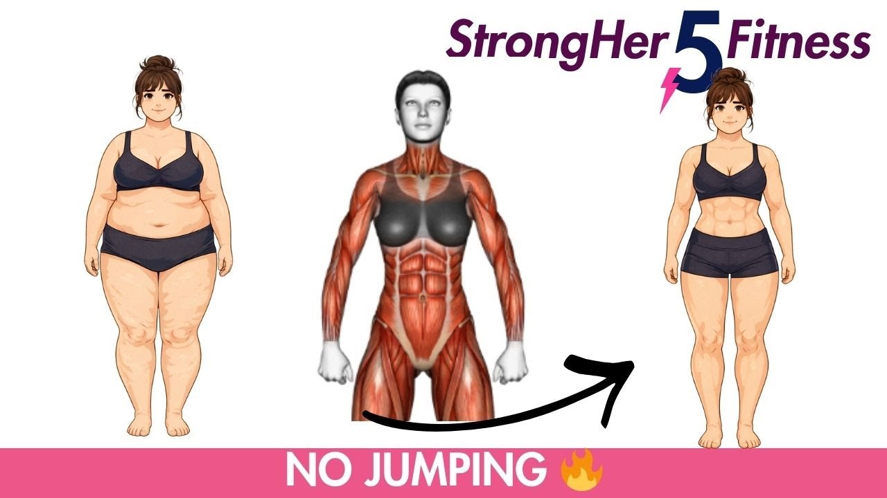 5-Minute Low Impact Cardio | No Jumping Fat Burn at Home