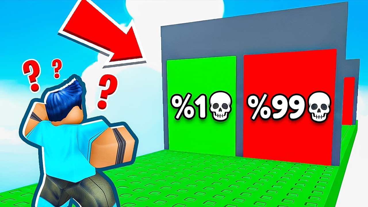 Não escolha A PORTA ERRADA no Roblox