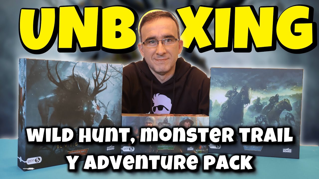 Unboxing WILD HUNT, MONSTER TRAIL y ADVENTURE PACK - Expansiones THE WITCHER EL VIEJO MUNDO