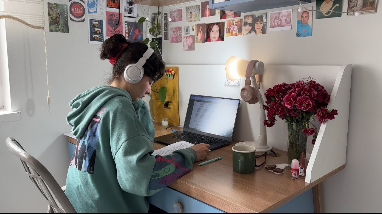 VLOG  | Daily diary: studying˚.🎀༘⋆