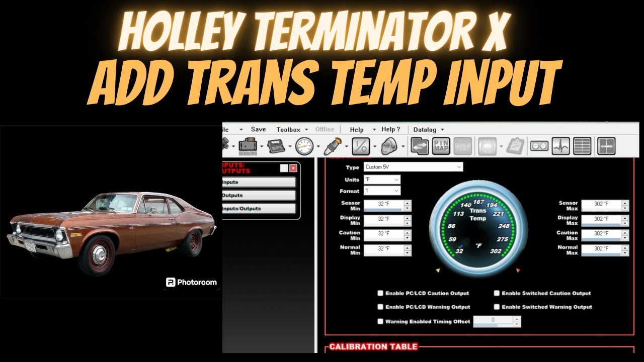 Holley Terminator X - Adding Transmission Temperature input