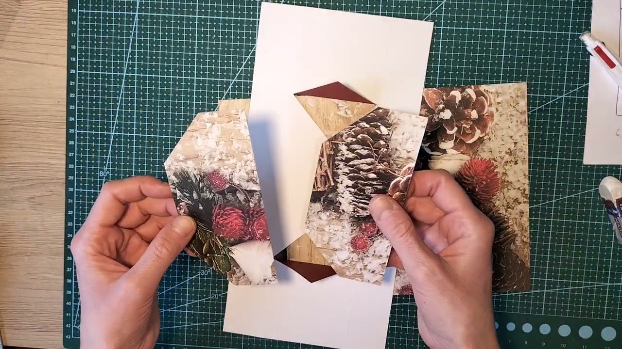 Tuto/ on scrappe ensemble une carte de Noël magique infinie!!! J'adore ce modèle 😍🎄☃️🎅