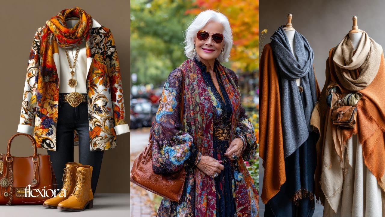 Effortless Luxury Boho Fall Fashion for Women Over 60 | Chic Autumn Trends