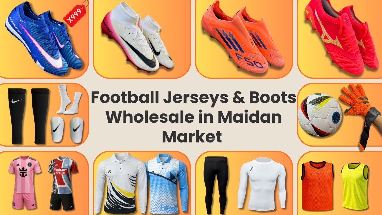 Football Jerseys & Boots Wholesale in Maidan Market | Best Deals in Kolkata! | Sports Baazar India