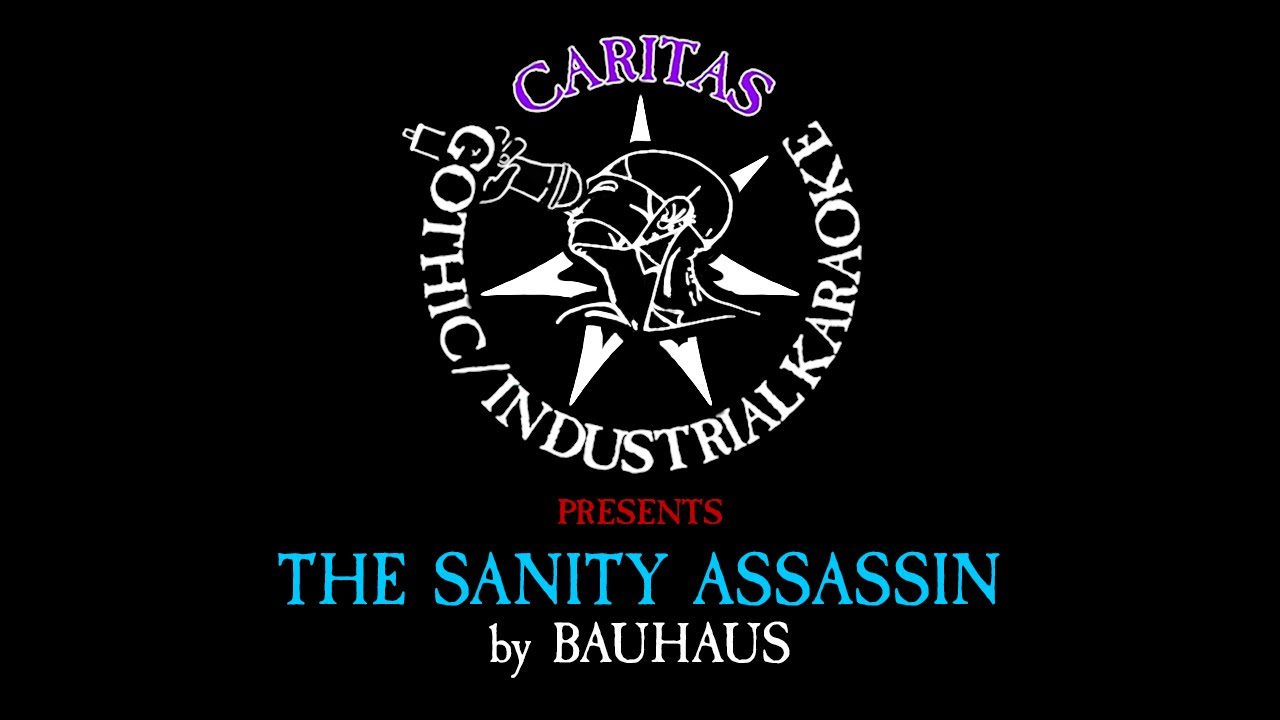 Bauhaus - The Sanity Assassin - Karaoke Instrumental w. Lyrics - Caritas Goth Karaoke