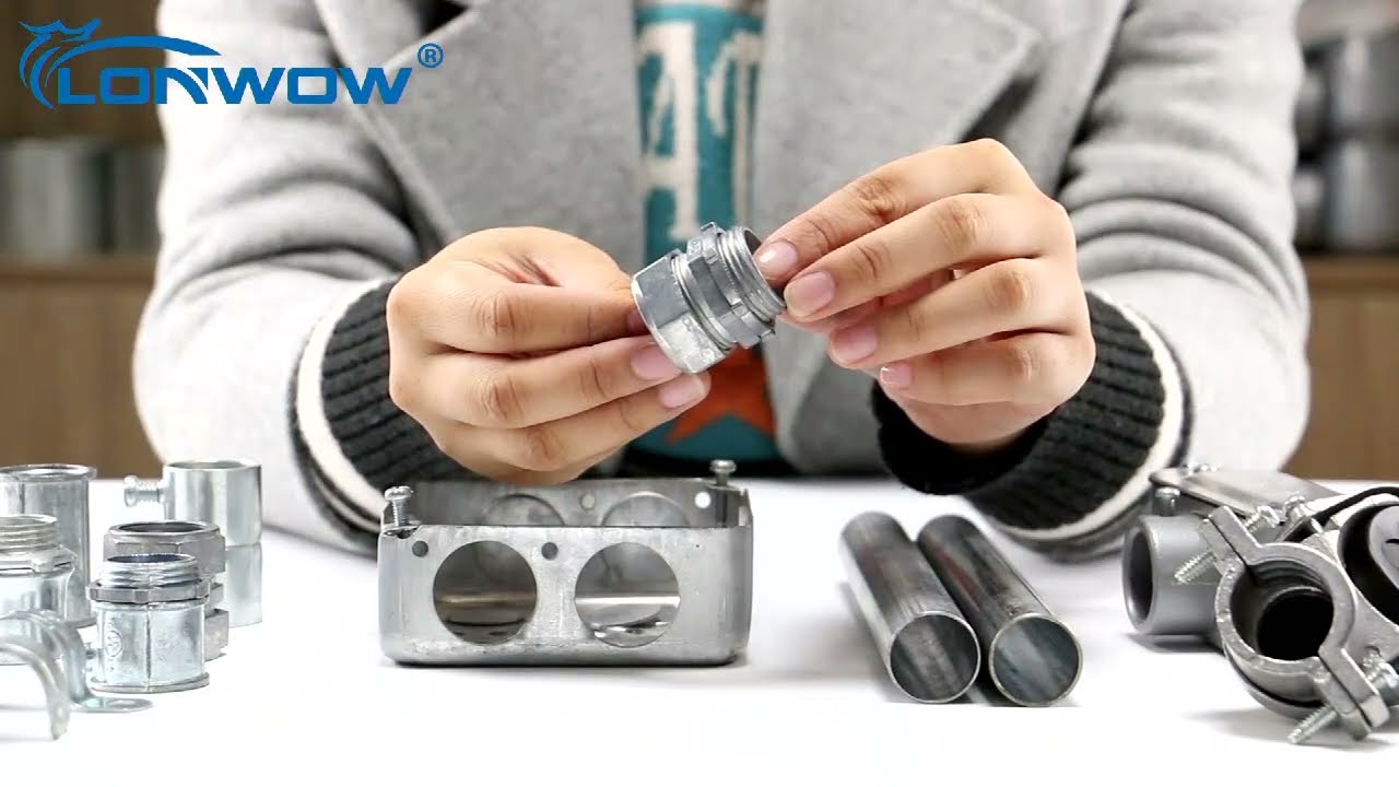 Zinc EMT compression connector for EMT conduit and junction box