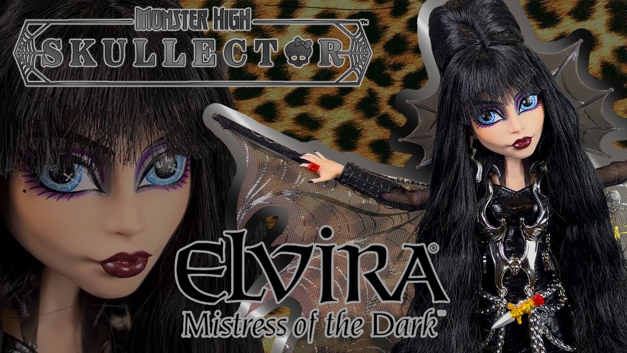 ¡IMPRESIONANTE! 🤩 | Muñeca Elvira de Monster High Skullector ¡Unboxing y revisión! 🖤✨