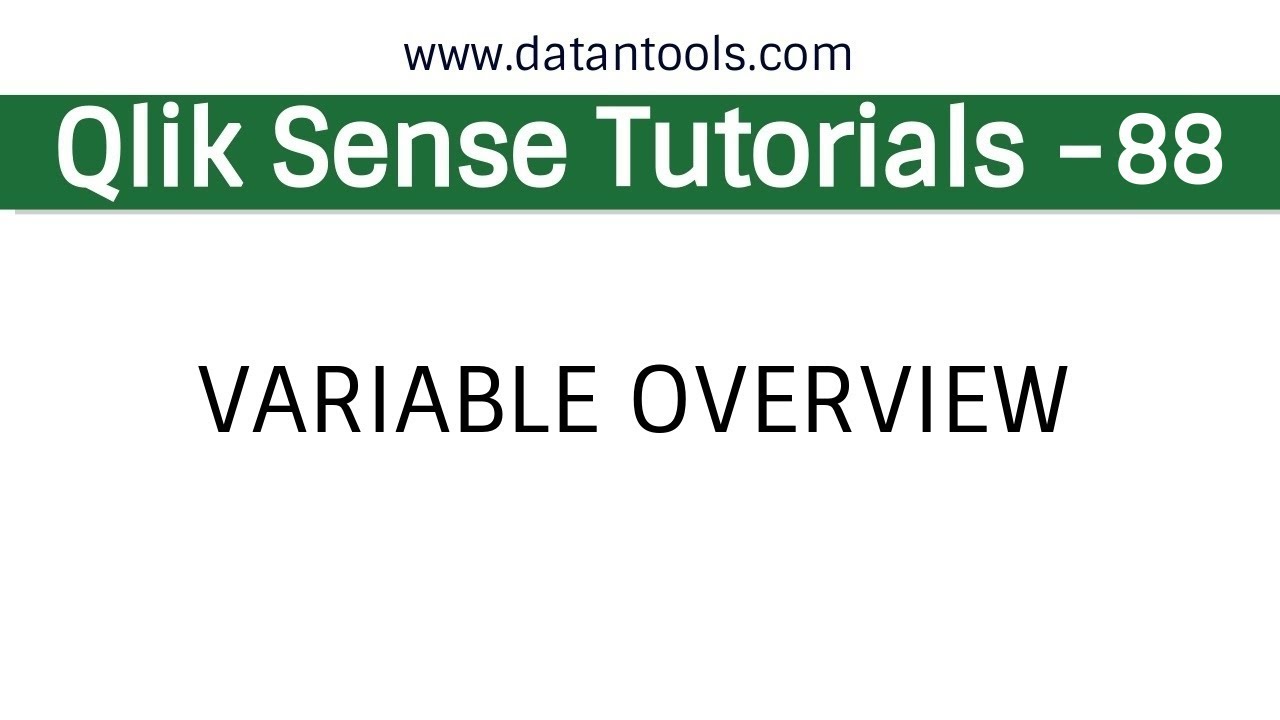 Учебные пособия по Qlik Sense — Переменные Qlik Sense — Обзор