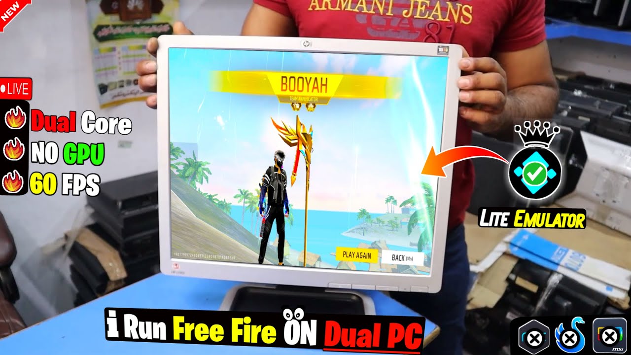 NEW LITE BEST EMULATOR FOR LOW END PC - 4GB RAM NO GRAPHICS CARD | FREE FIRE IN 4GB RAM LiveProoF