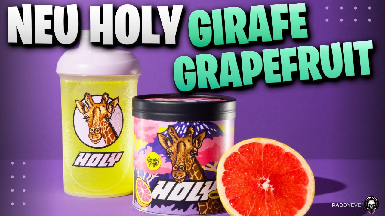 Holy Energy Grapefruit Rabattcode ZINKER 10%  | Zubereitung & Test Review Grapefruit Giraffe