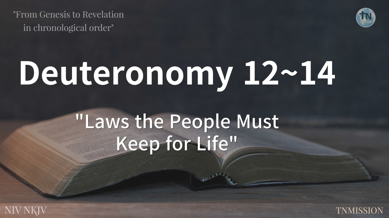 Laws the People Must Keep for Life,  No 62, #Deuteronomy, 12-14, Chronological Bible 365 QT