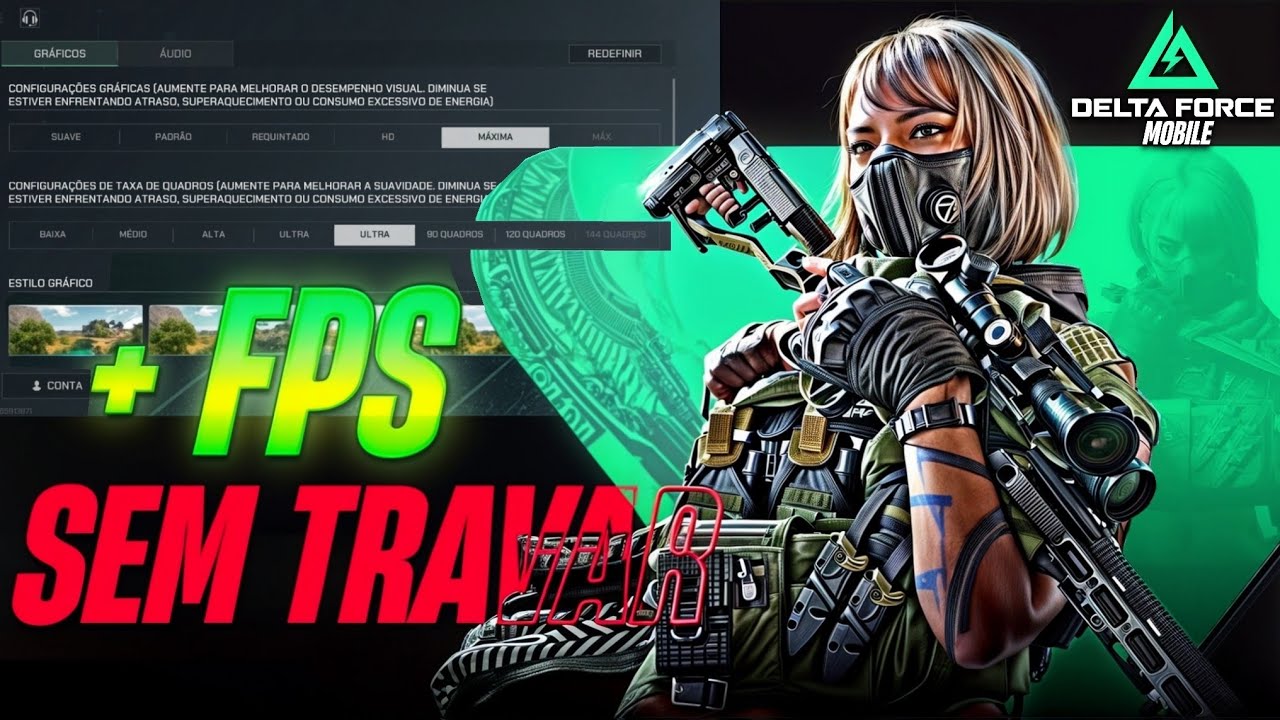 AUMENTE SEU FPS AO M&Aacute;XIMO + DICAS DE FOV | COMO JOGAR DELTA FORCE MOBILE SEM TRAVAR E COMO BAIXAR