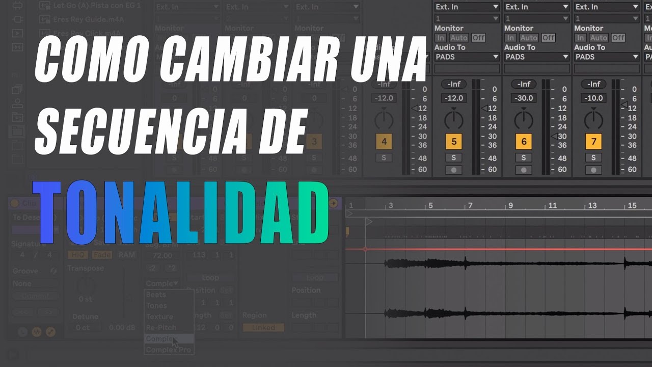 Cambiar Una Secuencia De Tonalidad En Ableton Live
