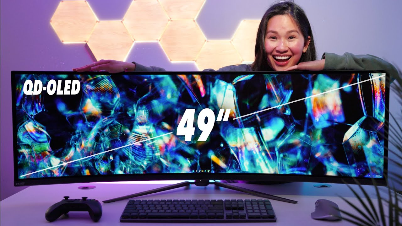 Переход на 49-дюймовый QD-OLED-монитор! MSI MPG 491CQP QD-OLED