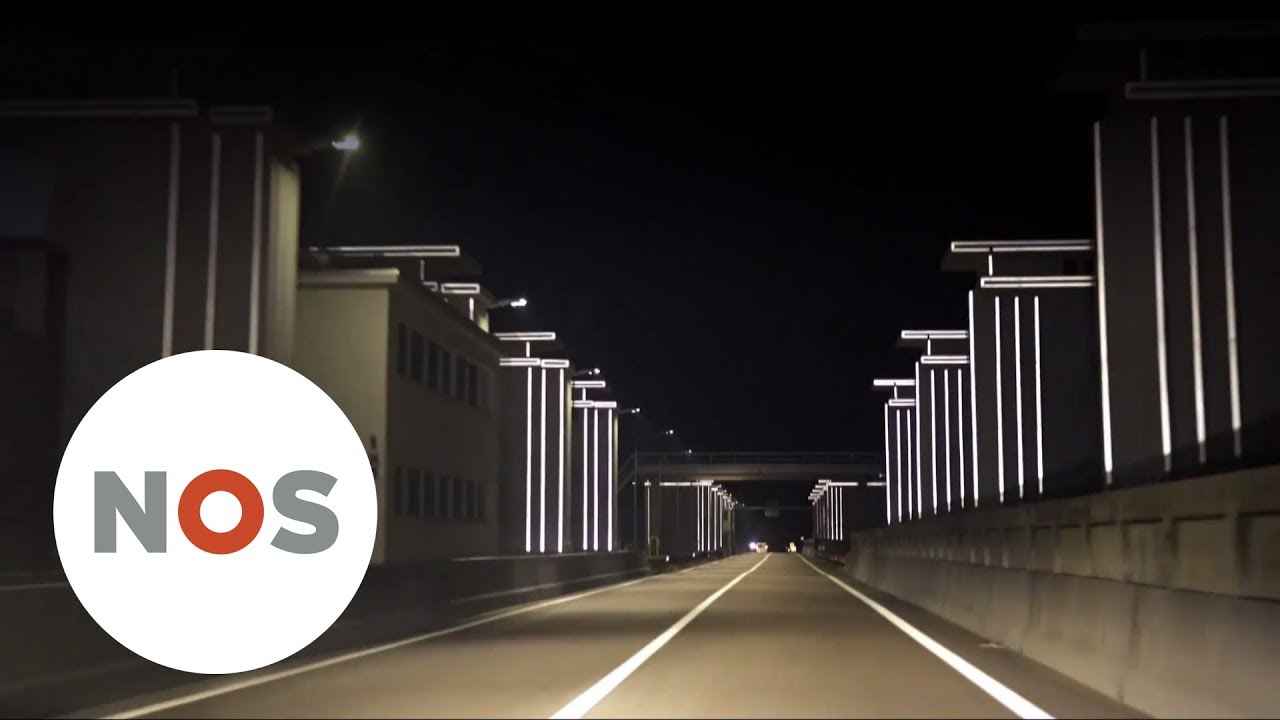 LICHTKUNST: Science fiction op de Afsluitdijk