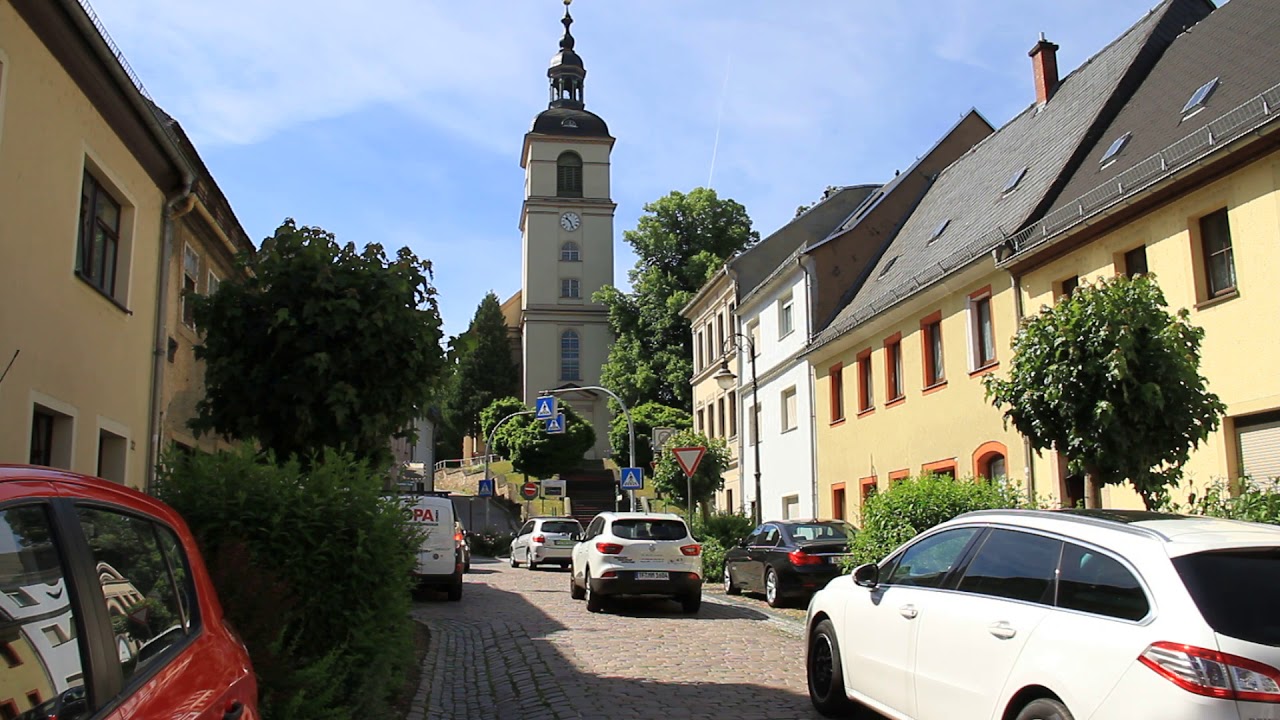 Die evangelisch-lutherische Pfarrkirche St. Nikolai in Waldheim, Glockenspiel Pfingstsonntag 2019