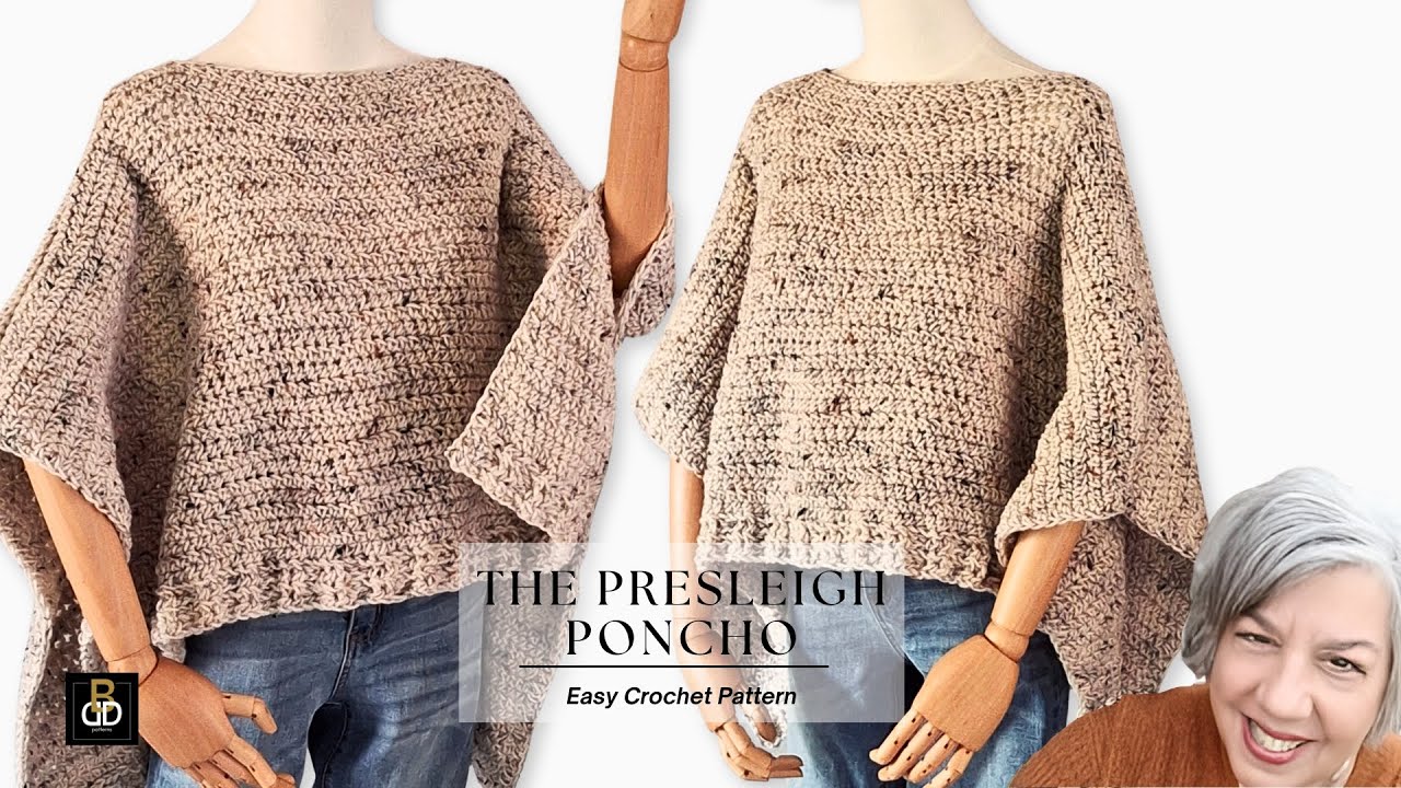 Anyone Can Crochet A Poncho With This Beginner Crochet Tutorial
