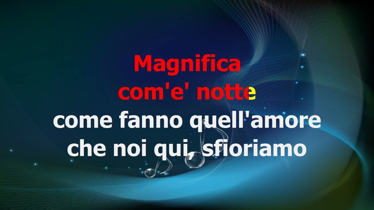 Amedeo Minghi - Notte bella magnifica - KARAOKE