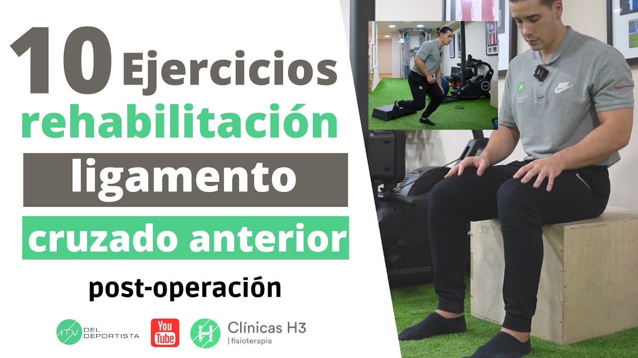 LIGAMENTO CRUZADO ANTERIOR. Ejercicios para Rehabilitación COMPLETA por FASES