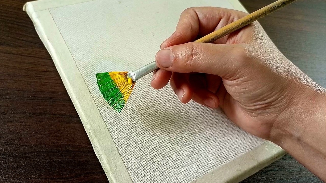Easy Way to Paint a Sunset Serenity ASMR / Acrylic Landscape Tutorial / DEMO #296