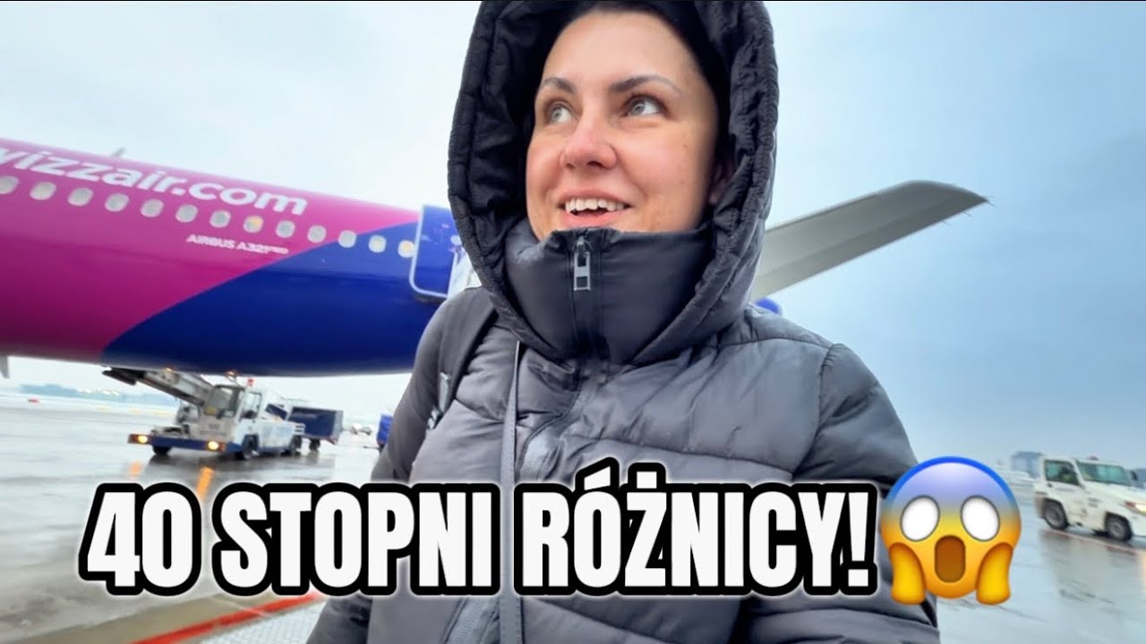 LĄDUJEMY W WARSZAWIE! JAK ZIMNO! RÓŻNICA TEMPERATURY PONAD 40 STOPNI! 😱