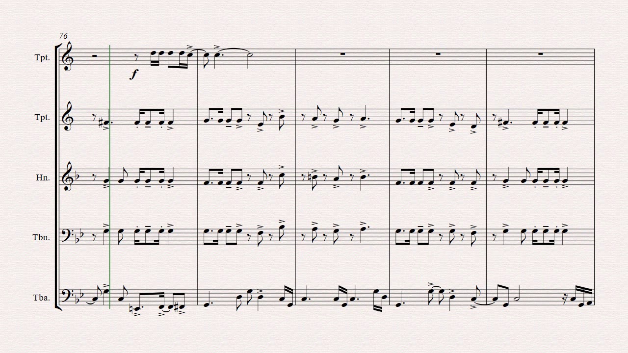 Stairway to heaven - Rock-Classic by Led Zeppelin - Brass Quintet - transposed