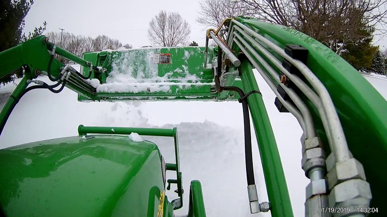 Deere 2305 snow removal