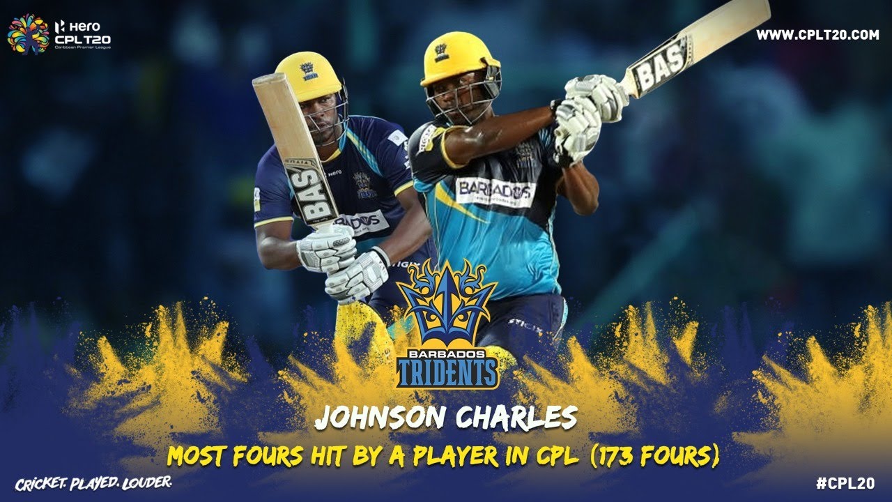 MOST FOURS HIT BY A PLAYER IN CPL HISTORY | #CPL20 #BTInFocus #CricketPlayedLouder #JohnsonCharles