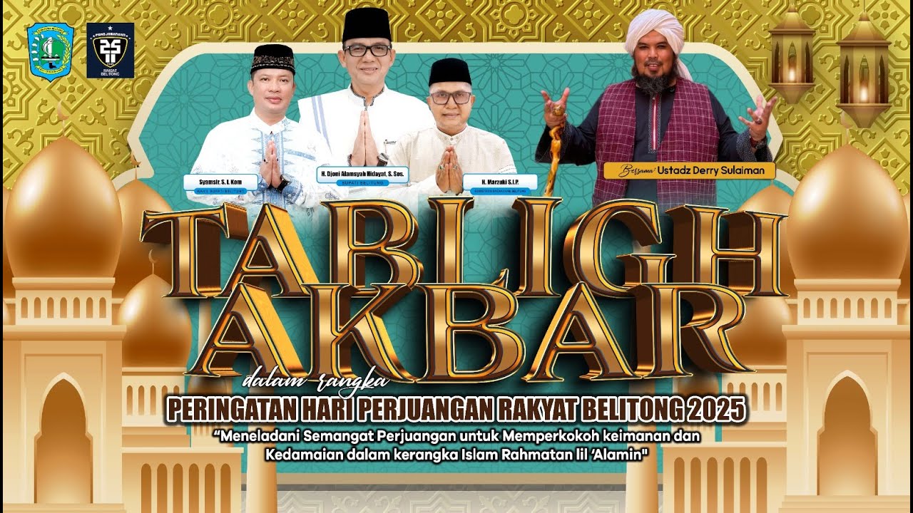 Tabligh Akbar dalam rangka Peringatan Hari Perjuangan Rakyat Belitong 2025