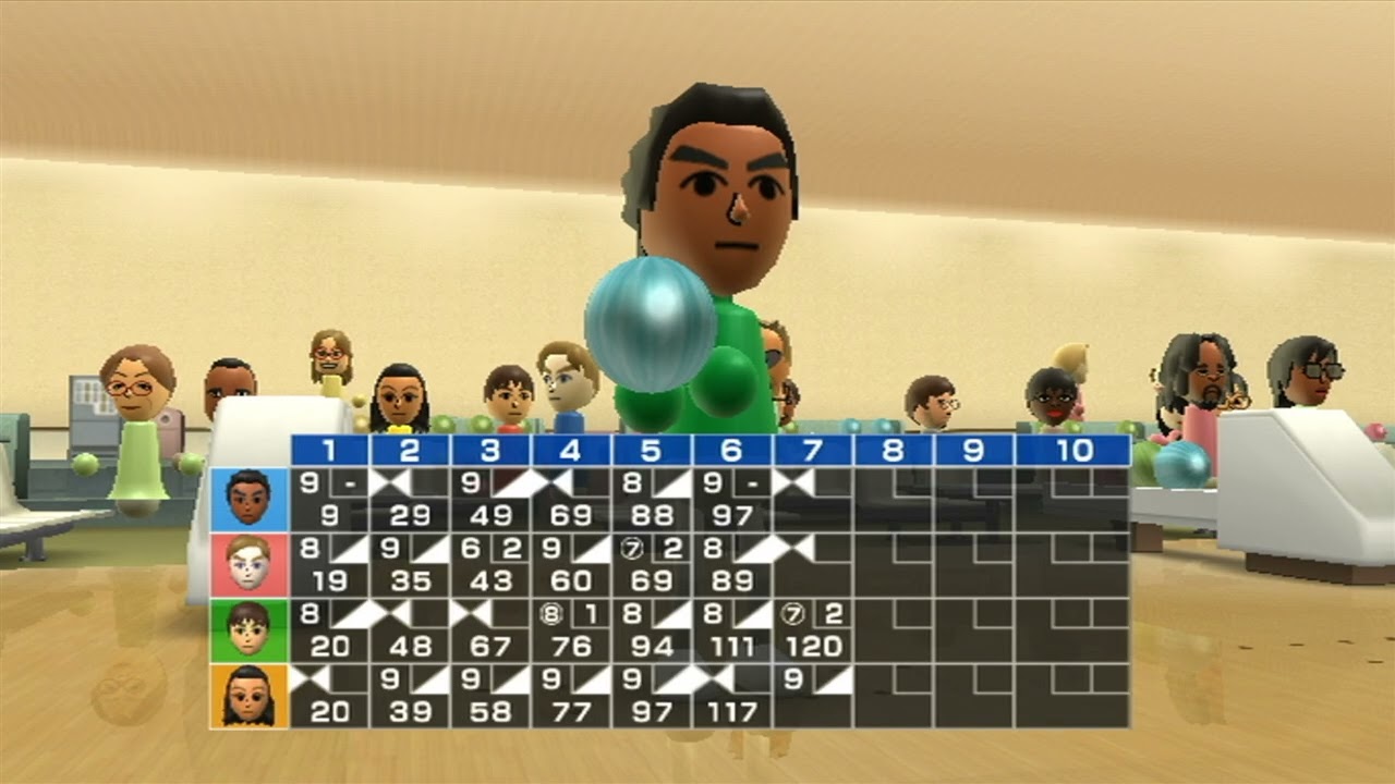 Wii Sports: Bowling 4 Players - Guest A vs Guest B vs Guest C vs Guest D
